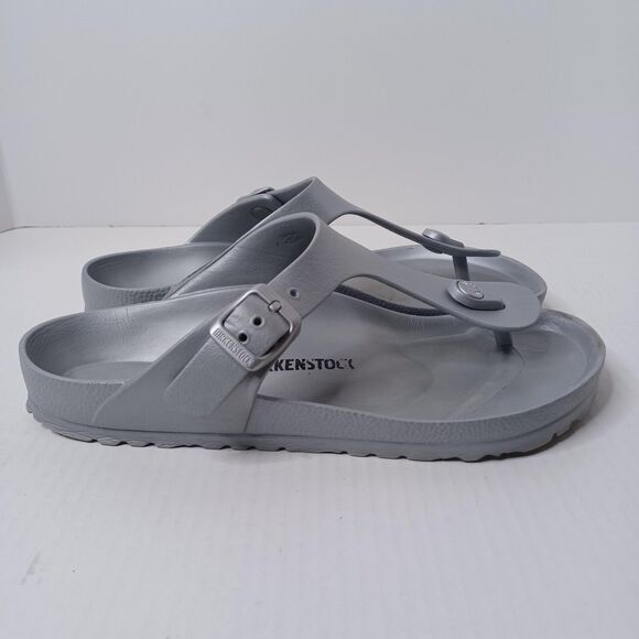 Birkenstock Gizeh EVA Sandals Womens Size 8 EU 39 Gray Made in Germany Vacation - Picture 6 of 12